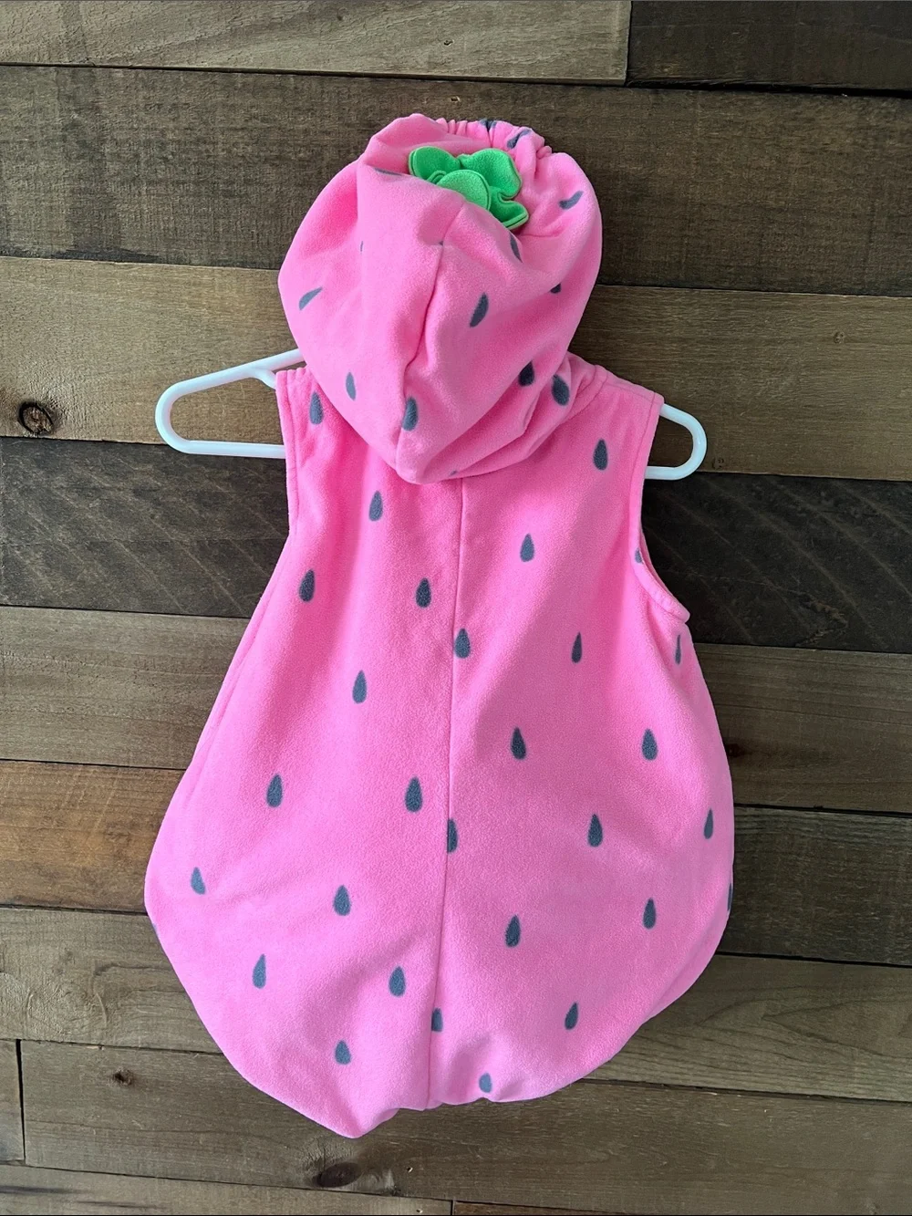 Carter's Adorable Baby Strawberry Hooded Halloween Costume Dress Up Size 24mon